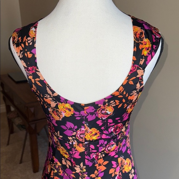 George Purple Black Sleeveless Midi Sundress - Picture 8 of 14